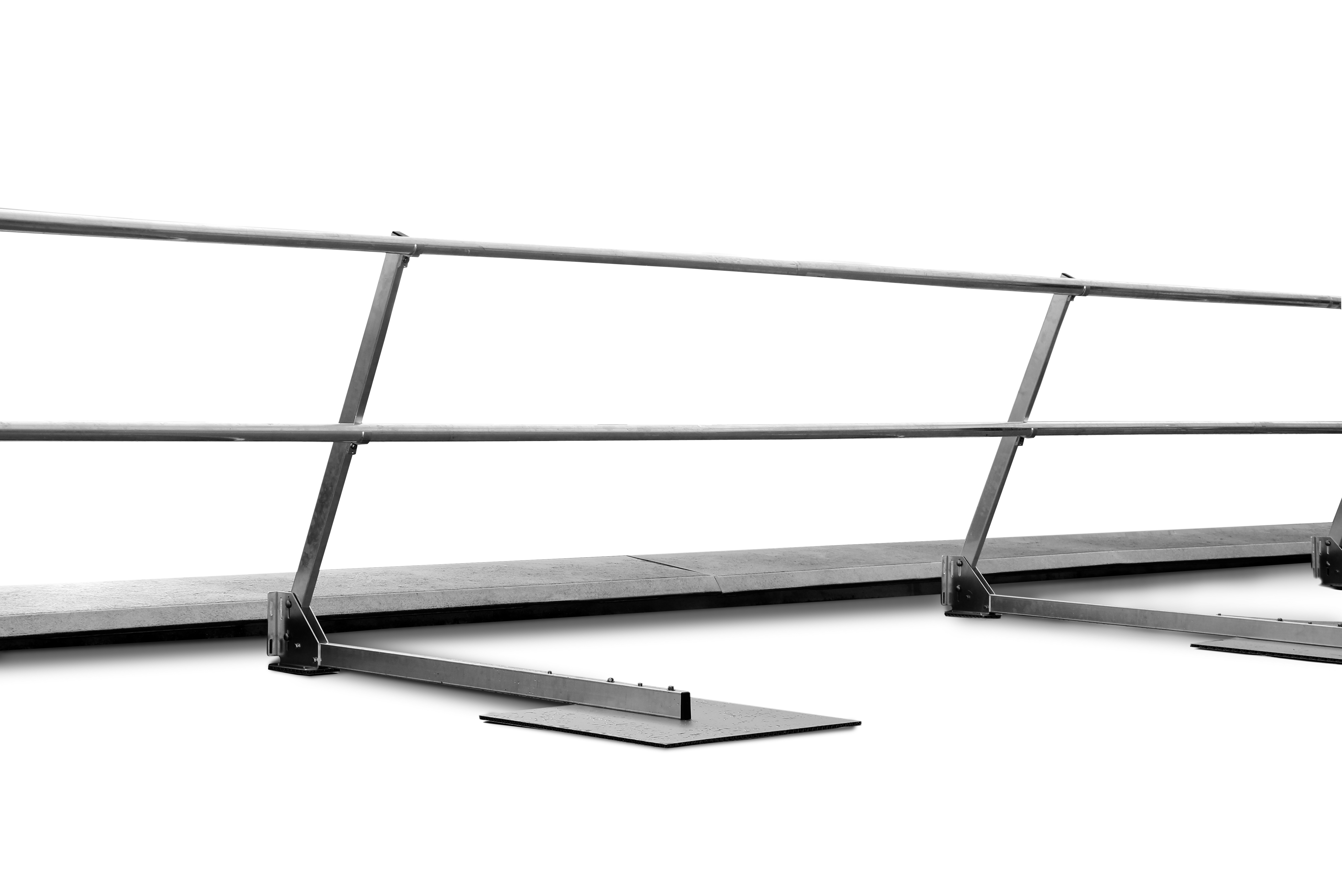 Zinco Pfostenmodul Fallnet ASG Arbeits- schutzgeländer inkl. lastaufn. Platte