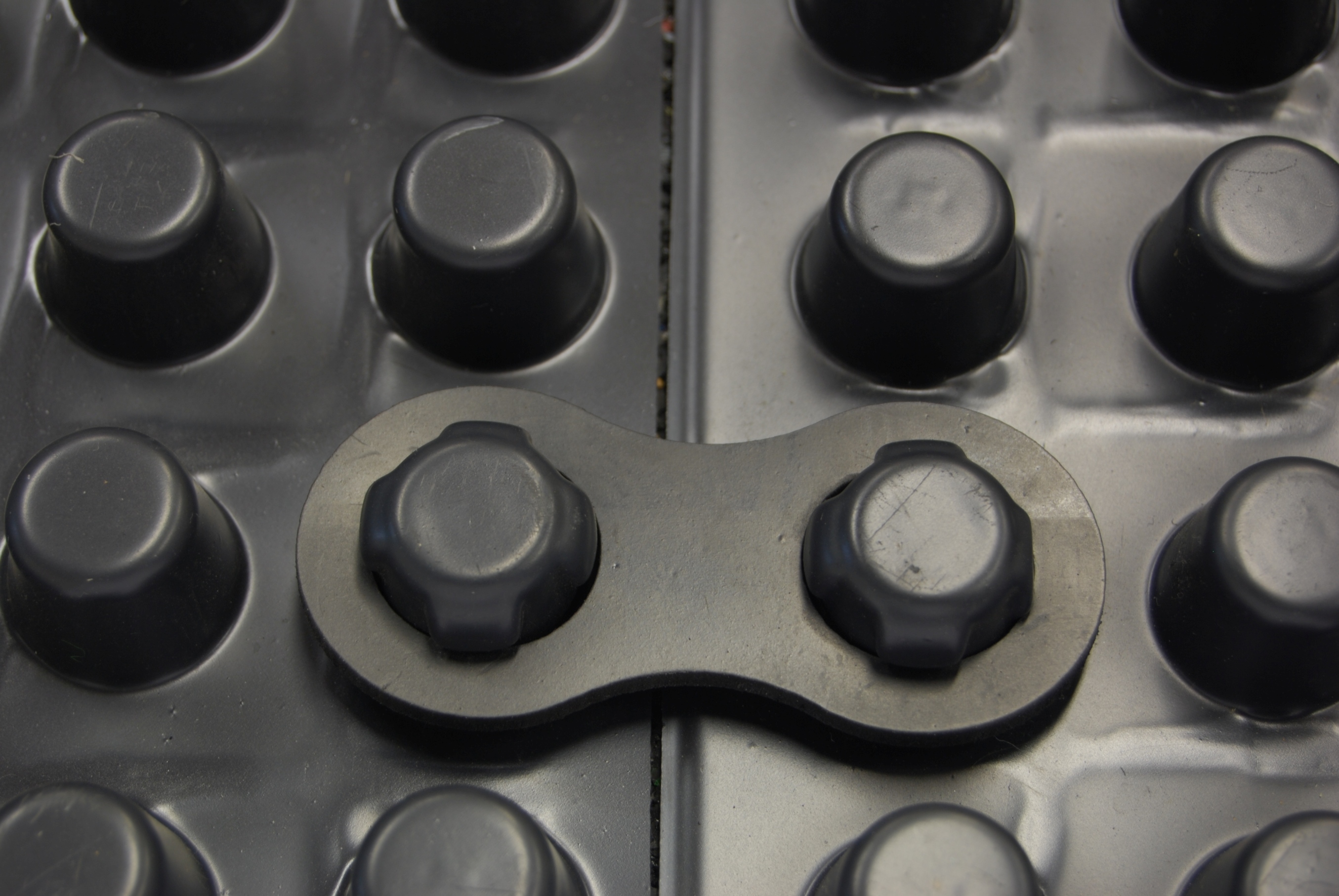 Zinco Verbinder für Protectodrain PD 250 2-Loch-Kautschukverbinder, Pack à 200 St